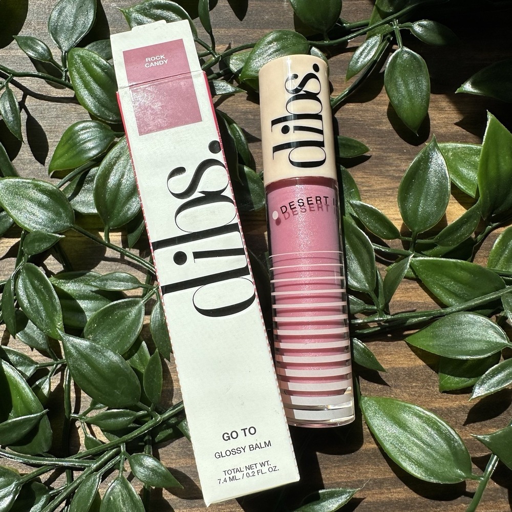 Dibs Go To Glossy Balm Lipgloss - ROCK CANDY - Full Size 0.2 oz NIB NEW